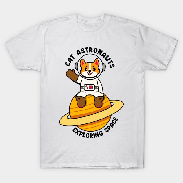Cat astronauts exploring space T-Shirt by Peazyy